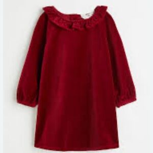 H& M Red velvet girls holiday Dress